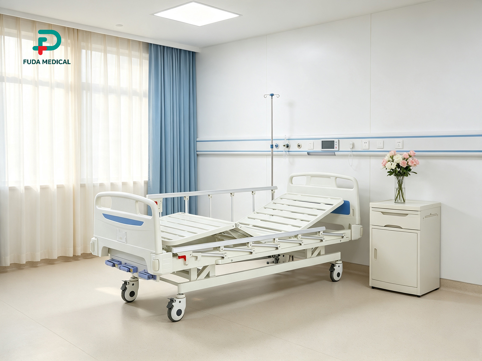 Crank Manual Hospital Bed